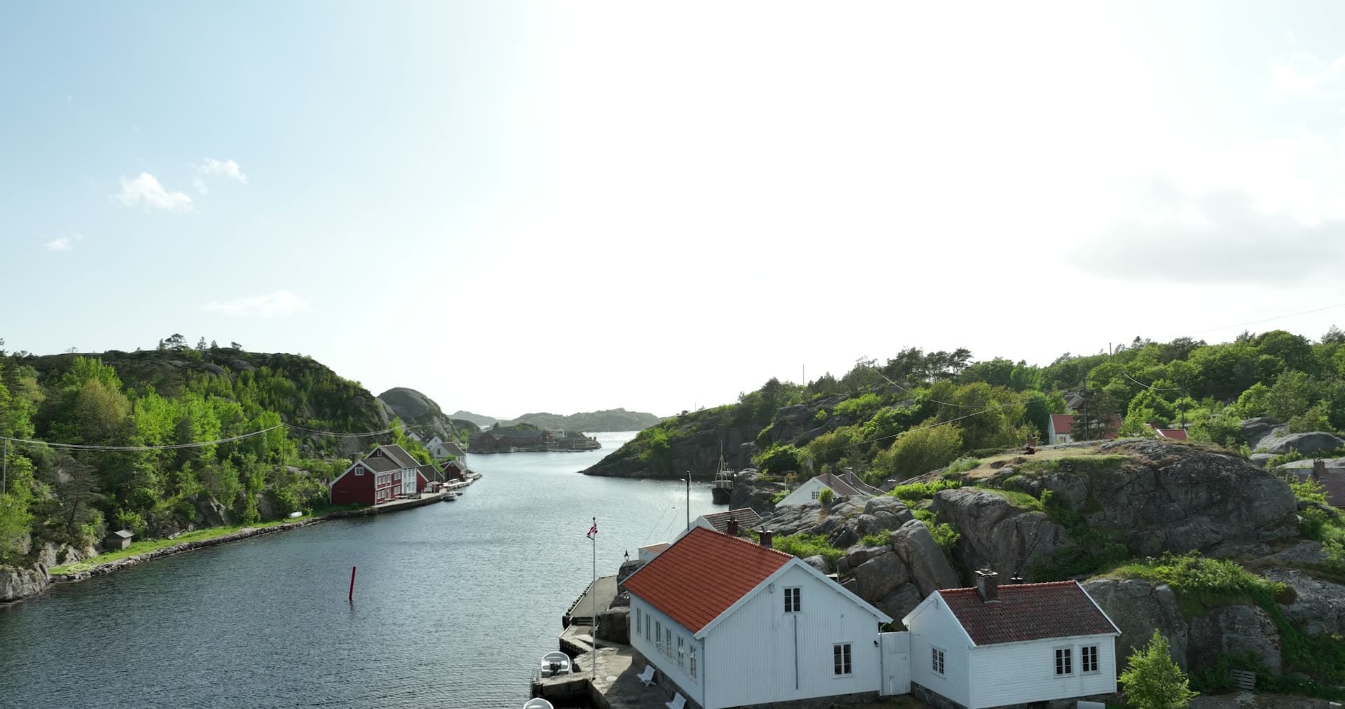 Nature and culture blend and scandinavian coastal village, Ny-Hellesund