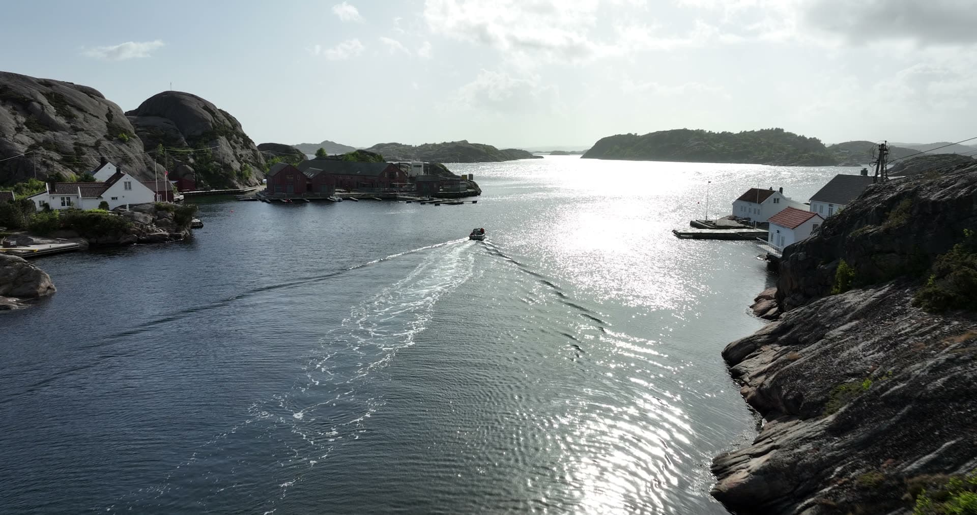 Wide angle view and high angle shot, Ny-Hellesund