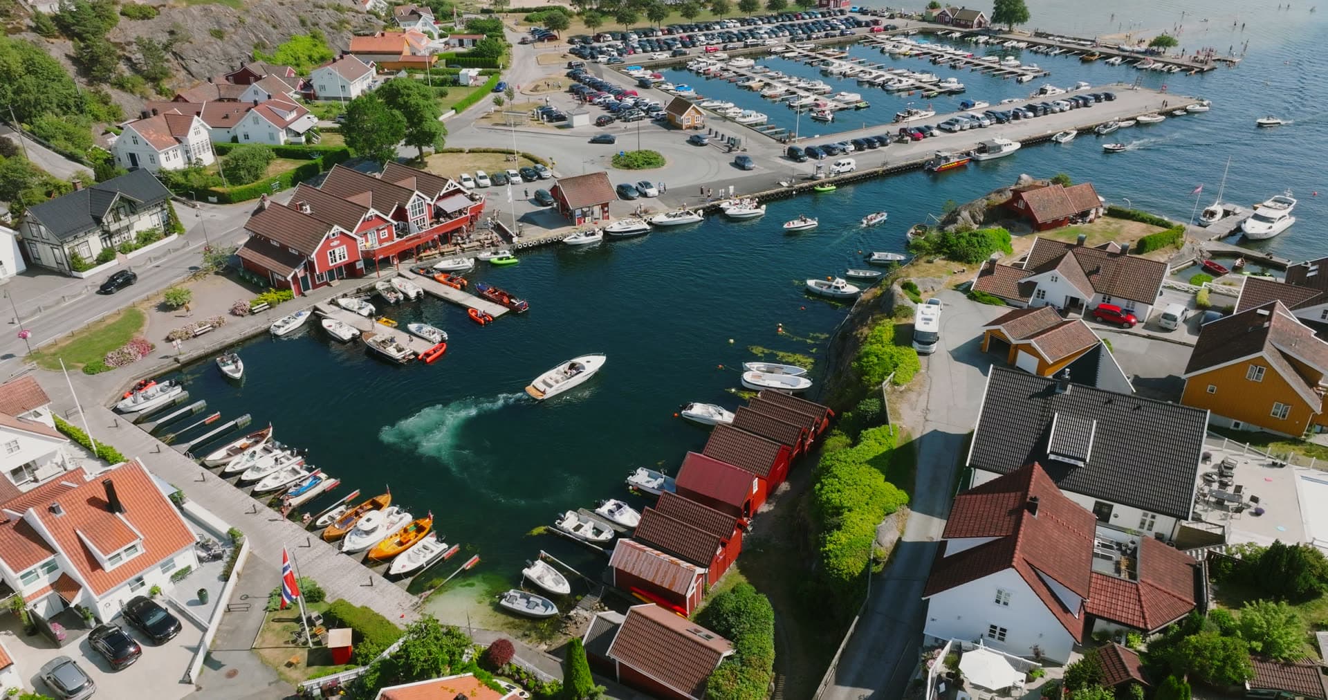 High angle shot and bird's eye view, Høllen