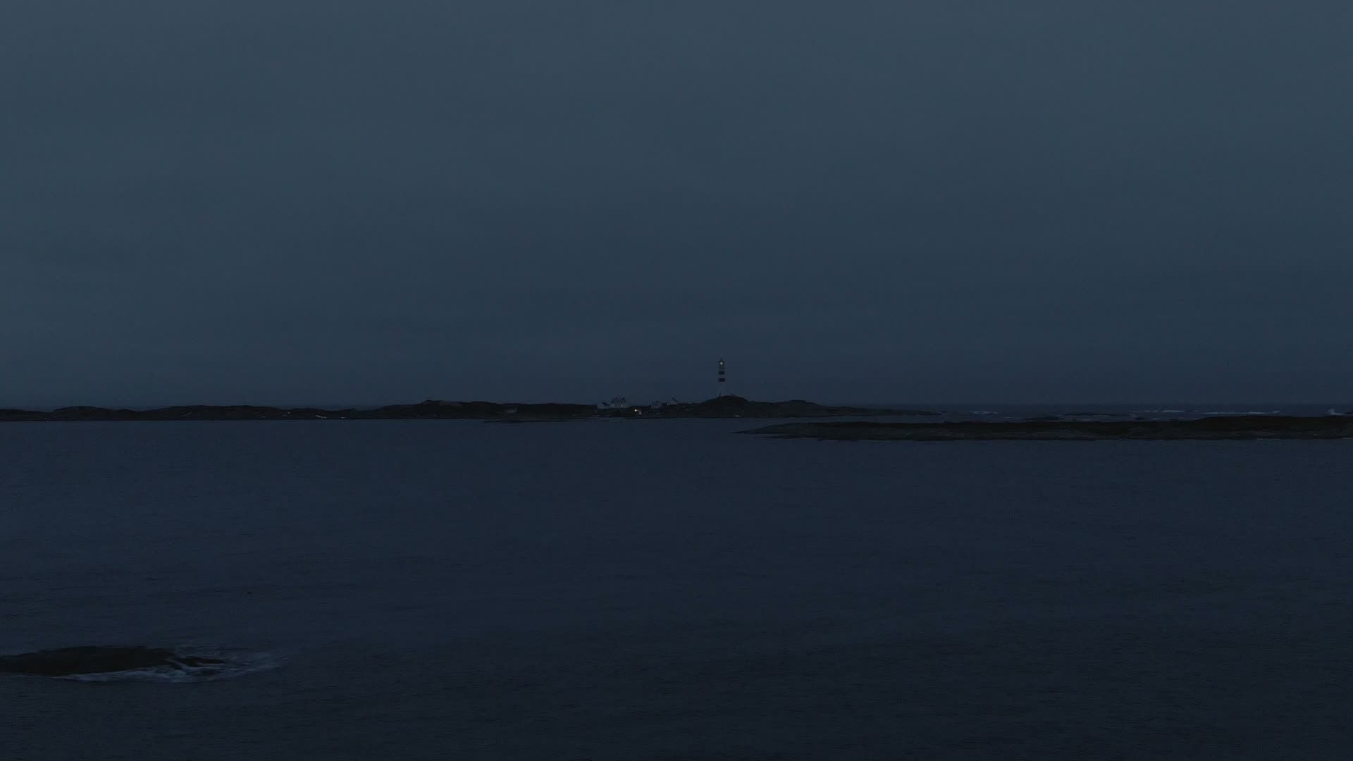 Coast line at night, Kristiansand