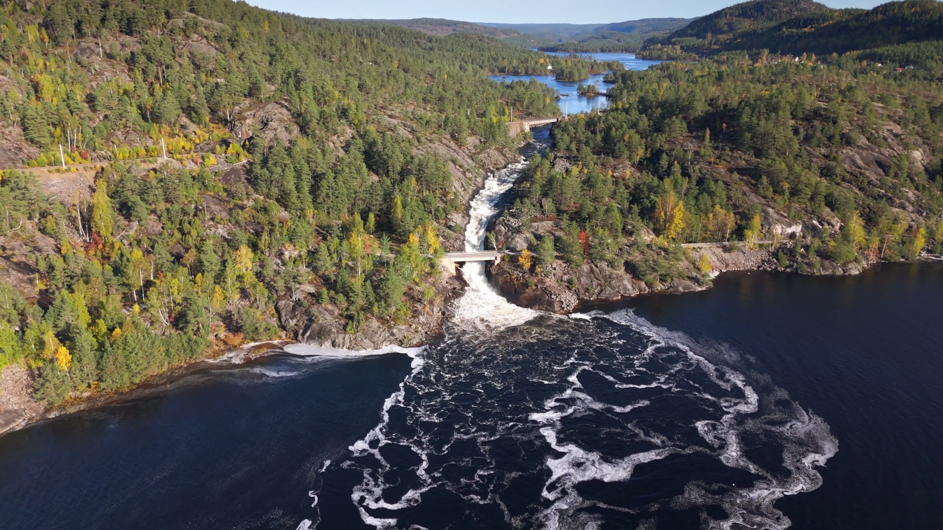 High angle shot and bird's eye view, Herefoss