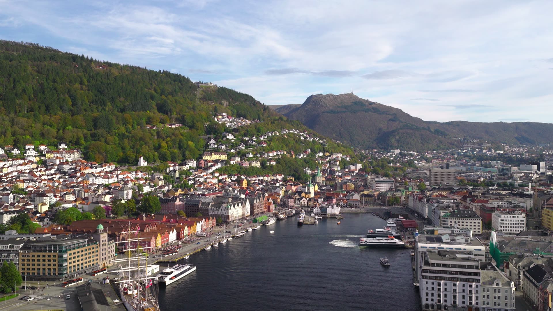 Historic architecture and colorful buildings, Bryggen