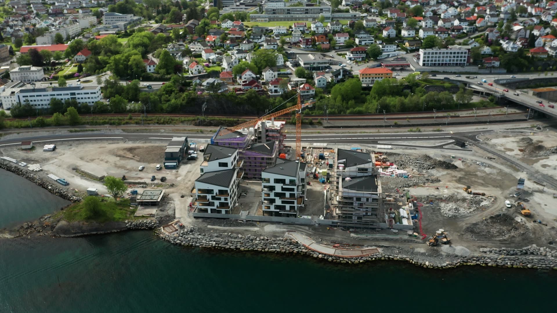 Waterfront residential construction project, Stavanger
