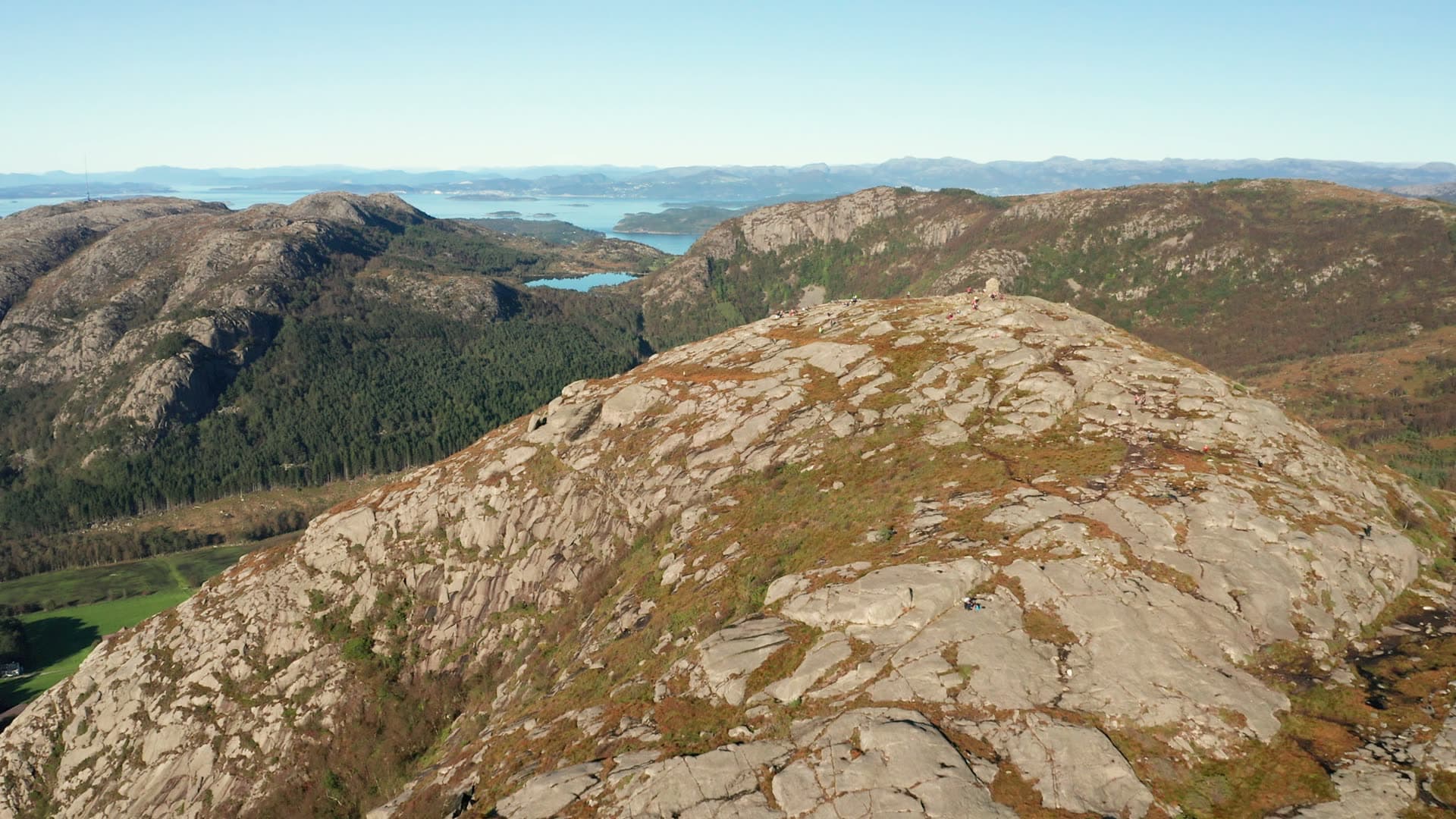 Rocky mountain peak with fjord views, Dalsnuten