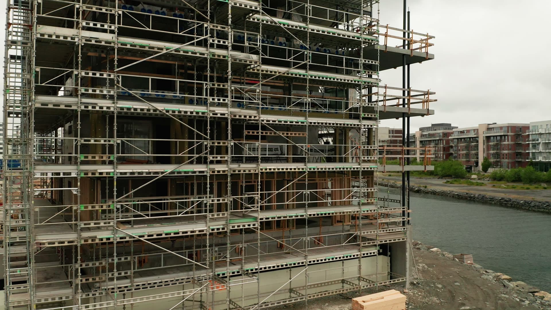 High-rise residential building under construction, Lervig