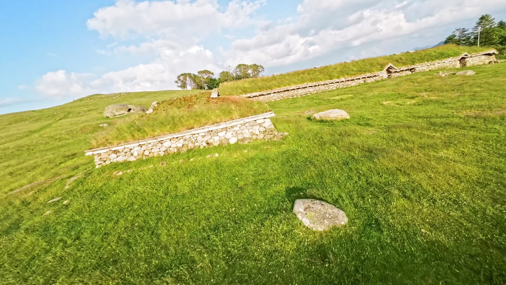 Ancient Roman fort ruins and earthworks, Jernaldergården