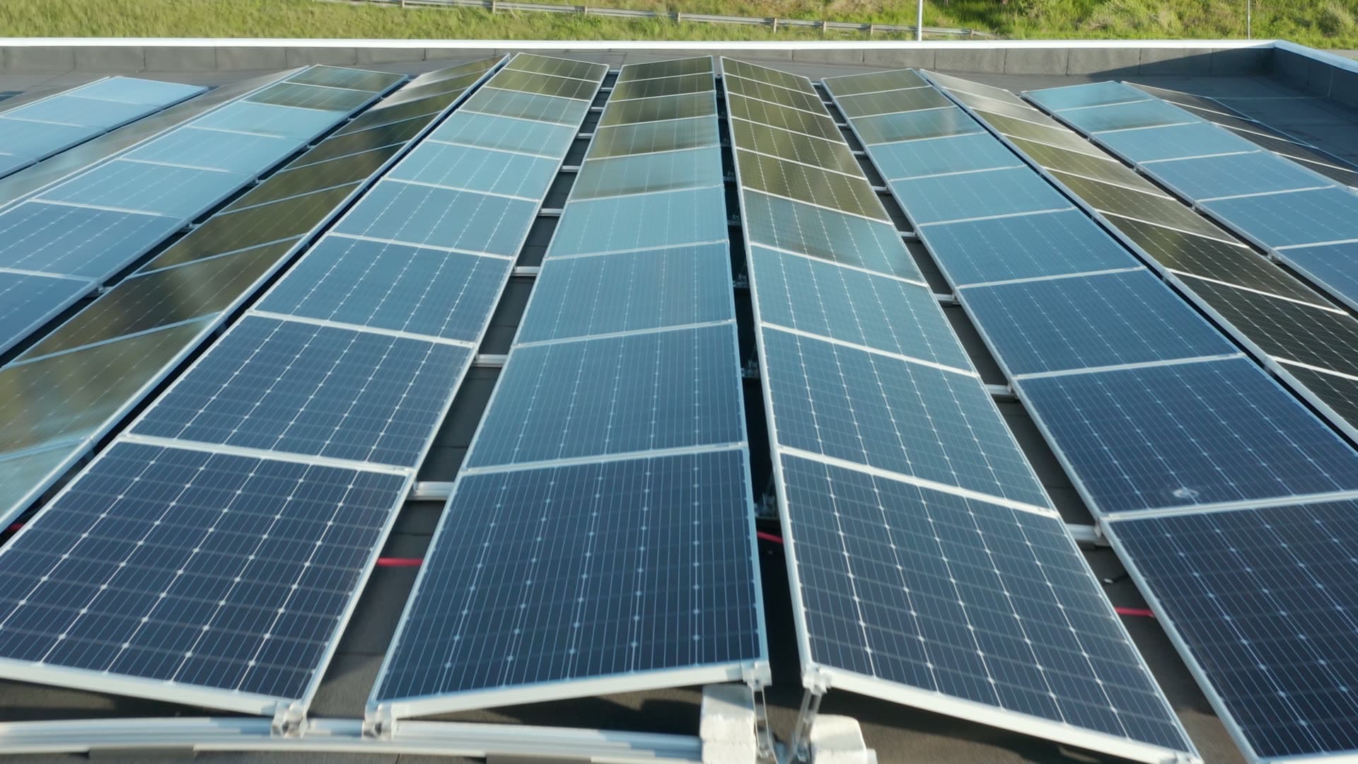 Solar panel array installation, Moseid