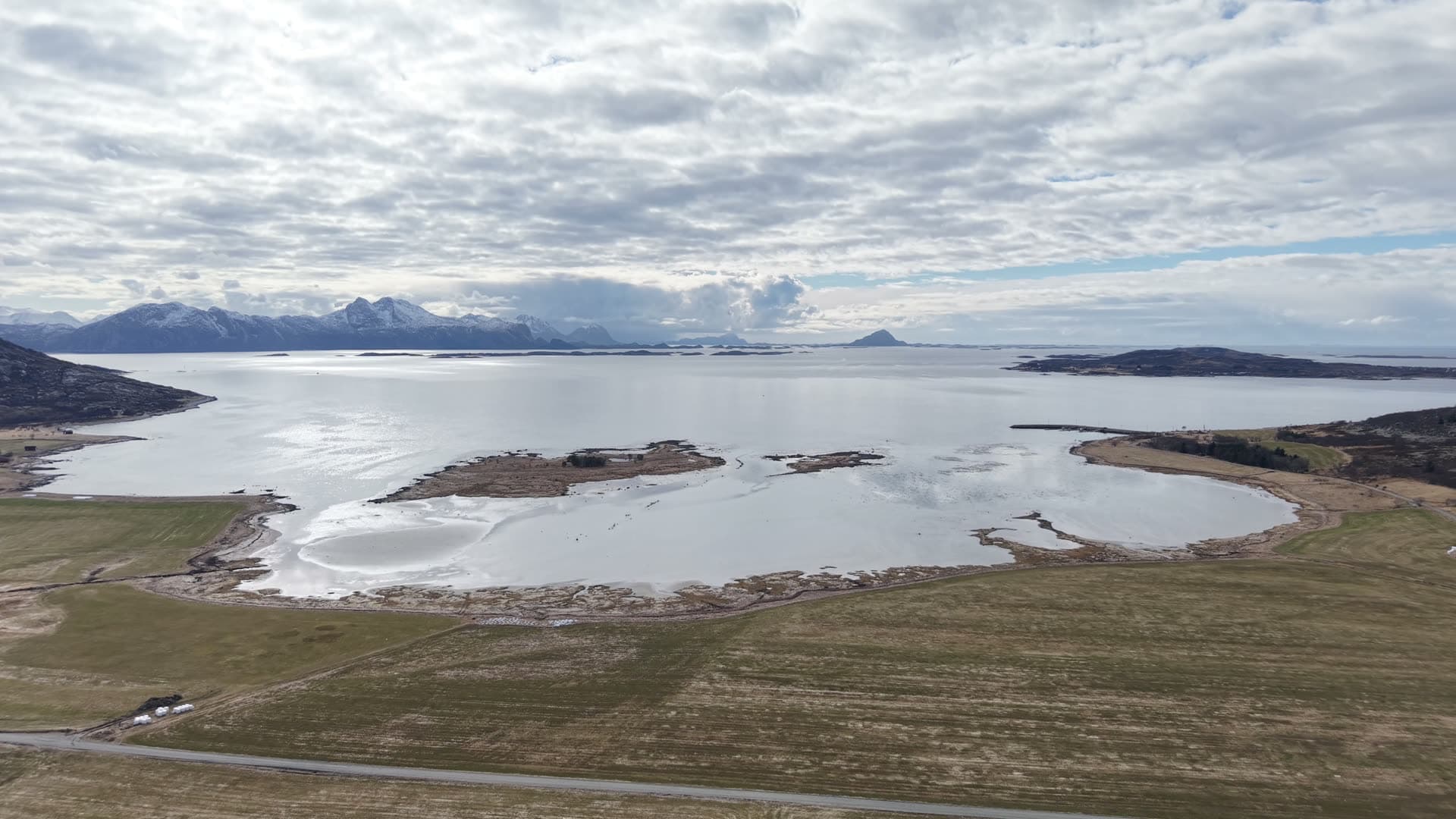 Remote arctic tundra coastal landscape, Reipå