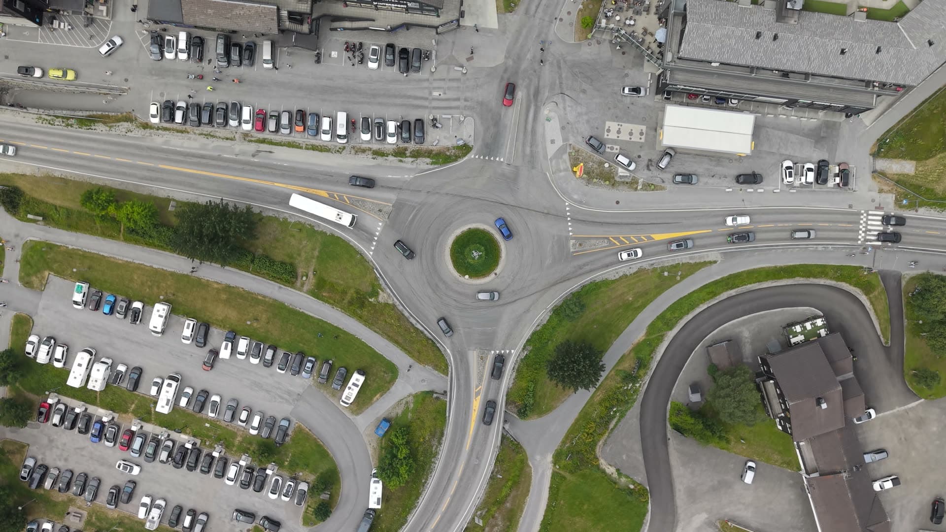 Geilo Roundabout and Surrounding Roads – Hallingdal, Norway